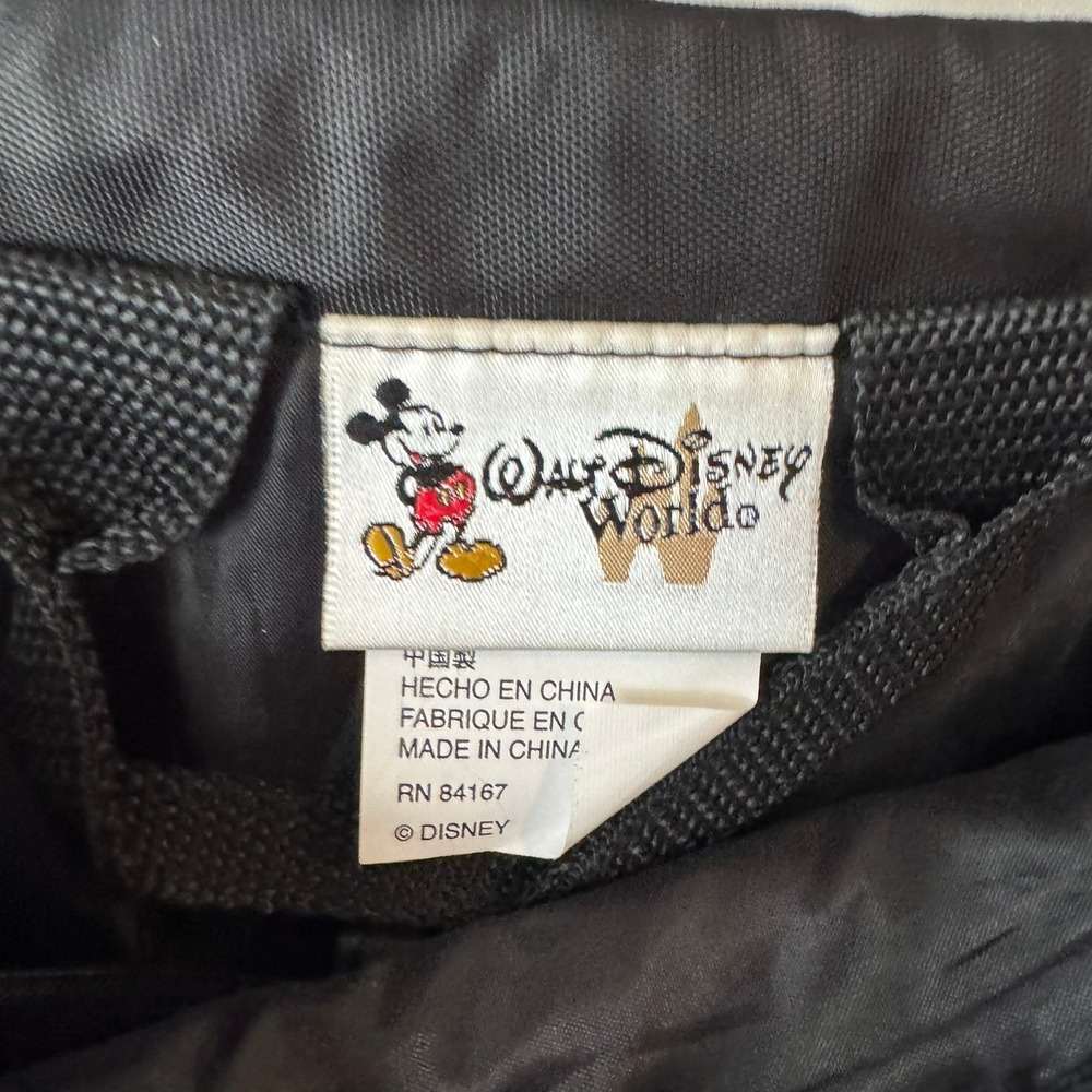 Vintage Disney World Sorcerer‎ Mickey Drawstring Backpack Bag Black - Picture 7 of 12